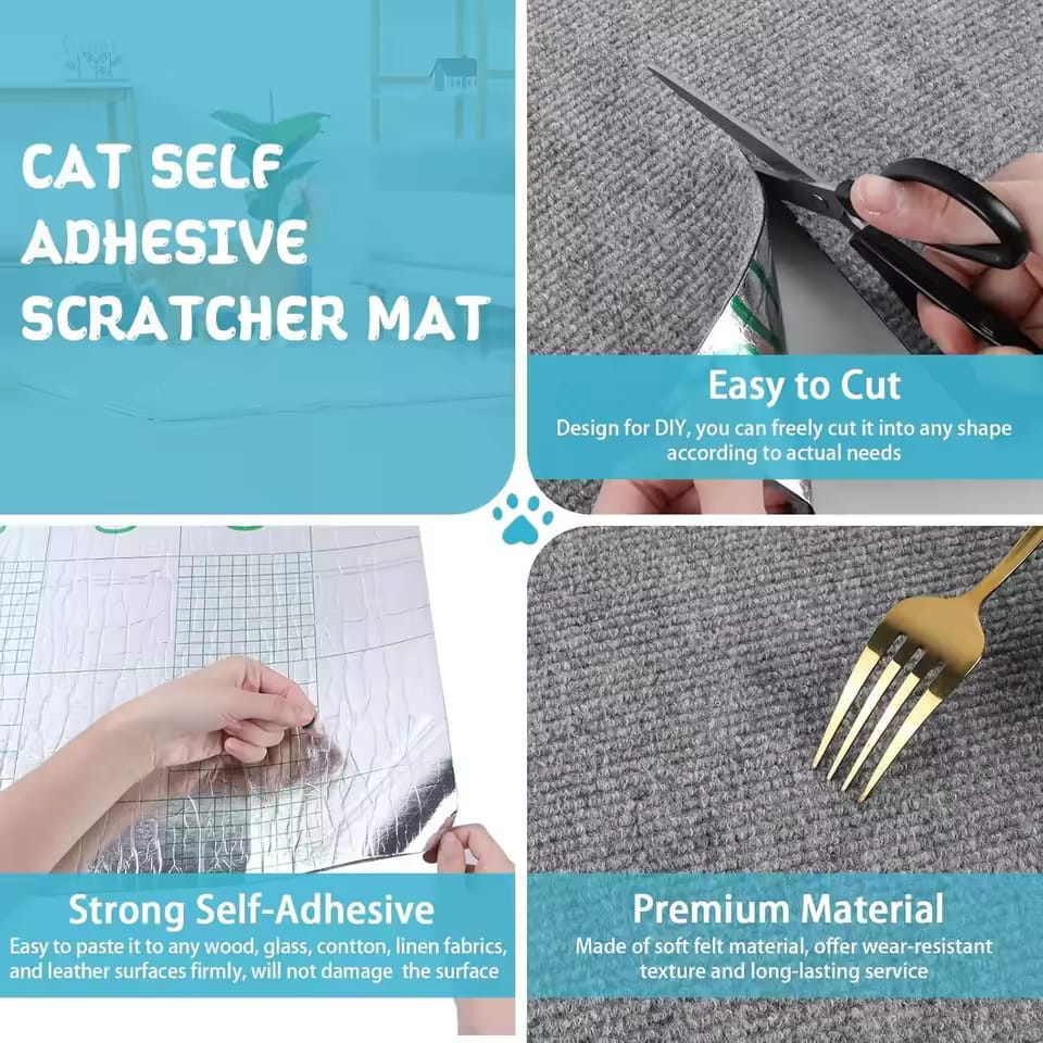 Self-Adhesive Cat Scratching Pad