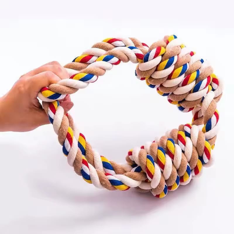 Pet Bite Rope Dog Chew Toy with Teeth Cleaner