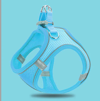 Reflective Pet Chest Strap with Breathable Vest and Leash