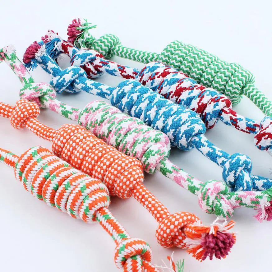 Pet Cotton Rope Chew Toy for Dental Care