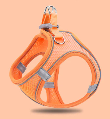 Reflective Pet Chest Strap with Breathable Vest and Leash