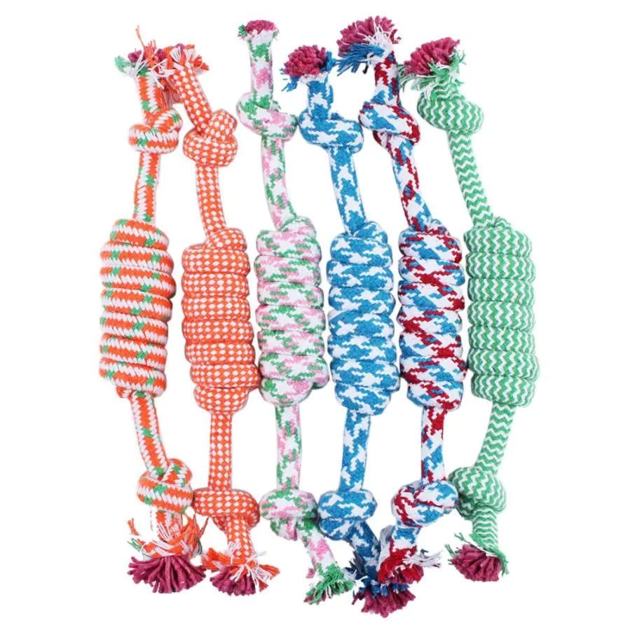 Pet Cotton Rope Chew Toy for Dental Care