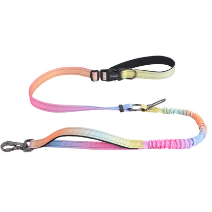Hands Free Dog Leash for Small Medium Large Dogs Adjustable Length no Hands Bungee Dog Running Leash Cross Body Shoulder & Waist Leash for Walking and Training with Car Seat Belt 4.5-7.5FT