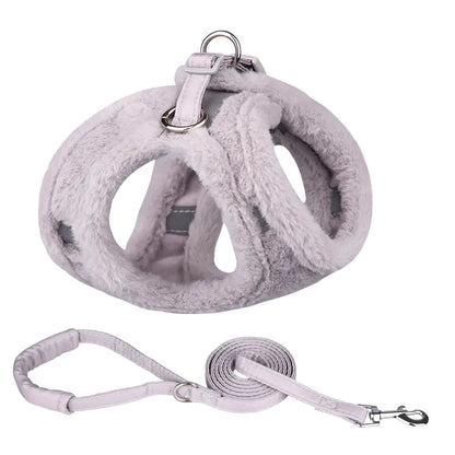 Plush Warm Vest for Dogs with Leash Included