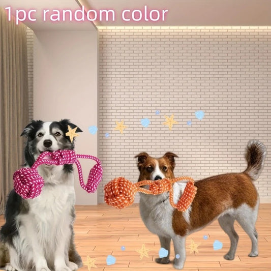Dog Rope Ball Toy for Medium to Large Dogs (Random Color)